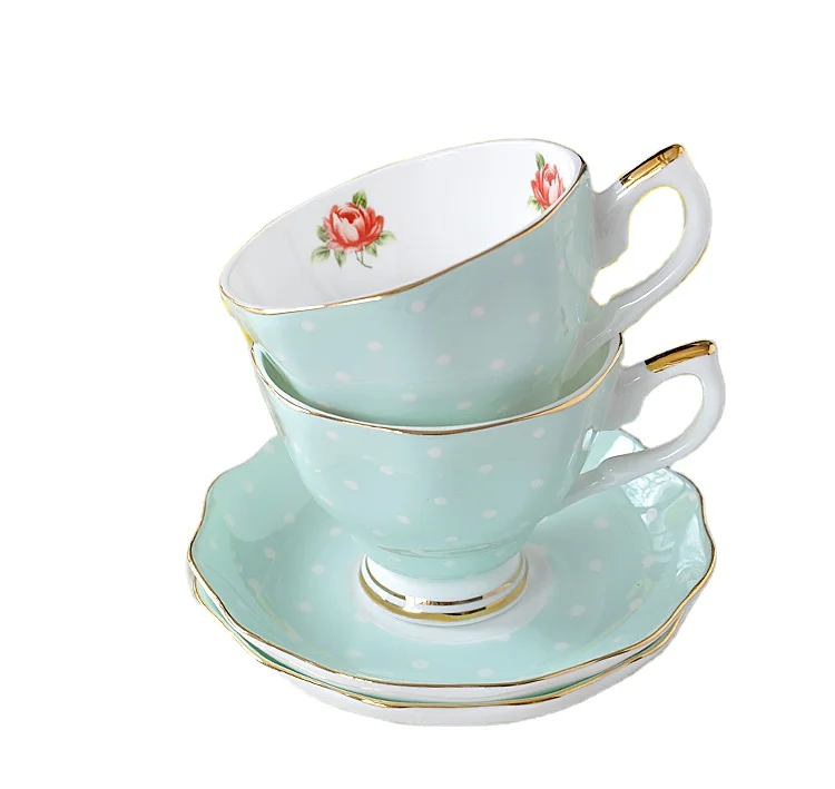 

Royal Albert Vintage Fine Bone China Reusable Tea Coffee Cups and Saucers Sets, 13 colors