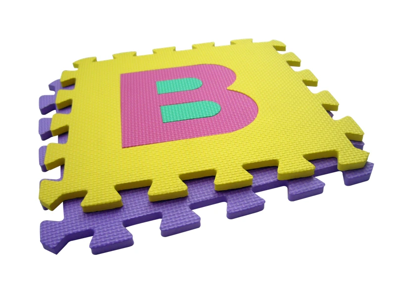 Eva Interlocking Turf Tiles Grass Eva Puzzle Mat Mix Plush Puzzle Foam