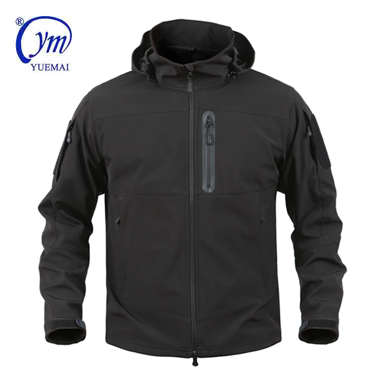 

Jacket military waterproof softshell black winter tactical jacket for men, Customized color