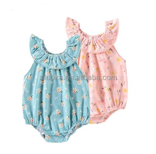 

High Quality Summer Newborn Clothing Sleeveless Cotton Cloth Baby Romper, Picture