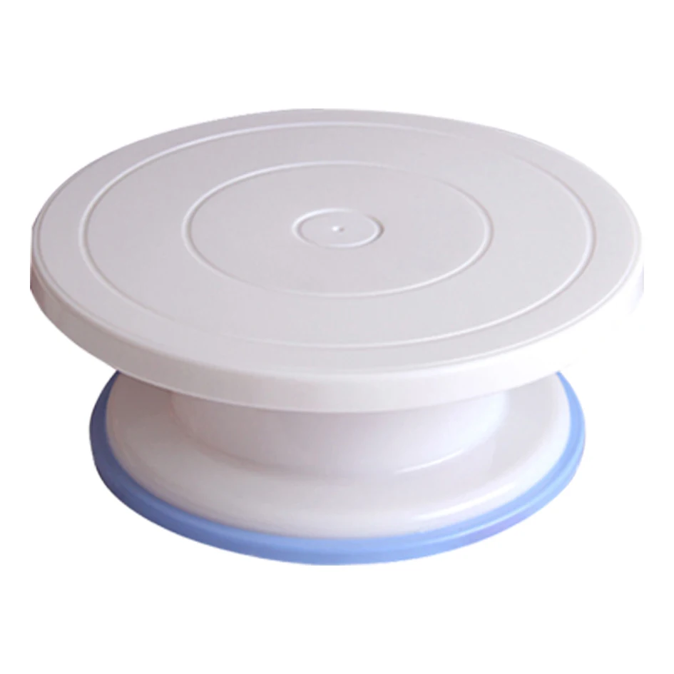 

High Quality Bakeware Decorating Stand Plastic Cake Turntable with Anti-slip Ring