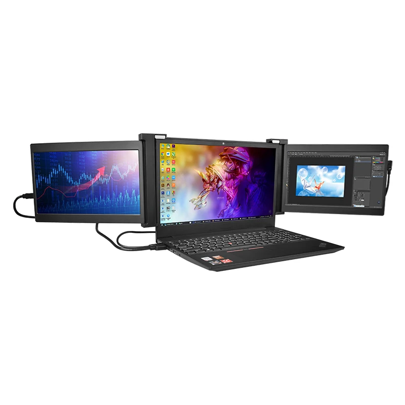 

USB C 1080P IPS HDR portable dual screen triple screen laptop portable LCD monitor