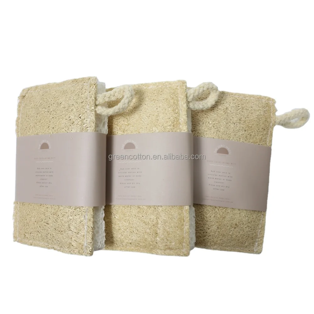 

Greencotton Customized Biodegradable Wood Pulp Cotton Loofah Dish Sponge Cleaning Tool Kitchen Natural Cellulose Sponge, Natural color