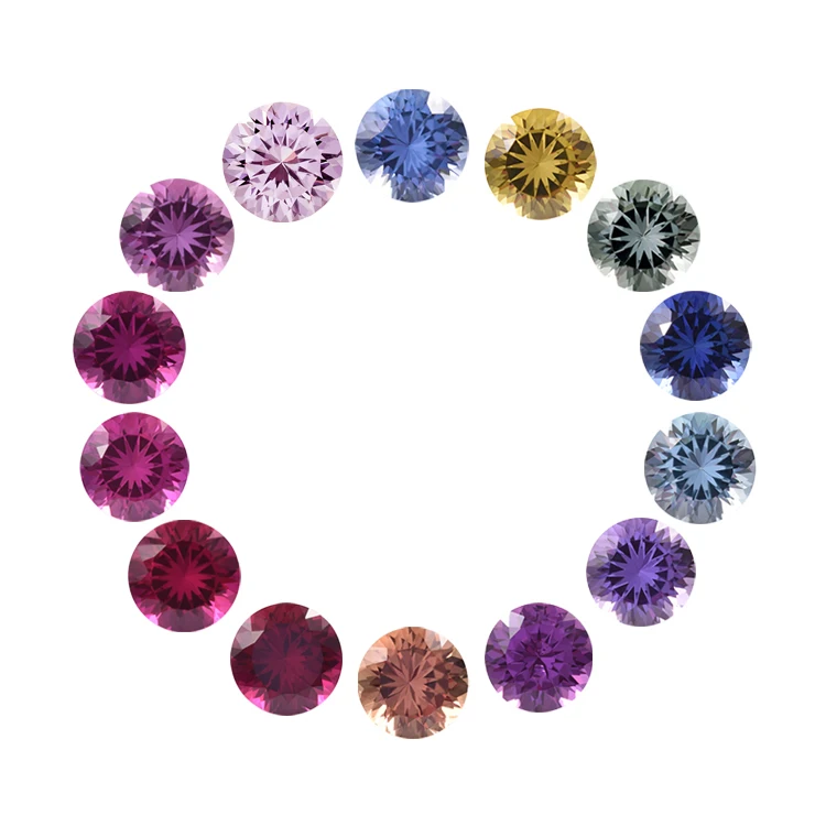 

Wholesale Price  Czochralski Lab Grown Corundum Sapphire Loose Gemstone Diamonds For Jewelry