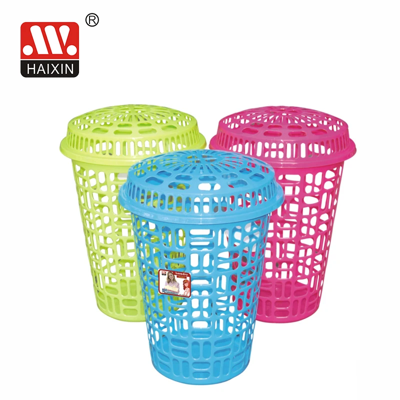 

Wholesale Large Capacity 72L Handle Dirty Clothes Plastic Laundry Baskets, Fuchsia, green, blue, orange, can be customized