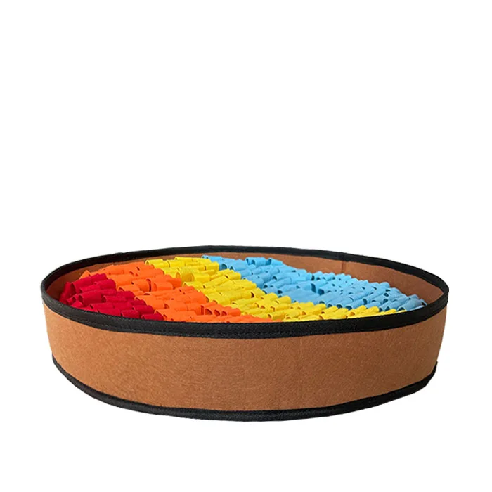 

Pet puzzle toys snuffle mat, Green and yellow