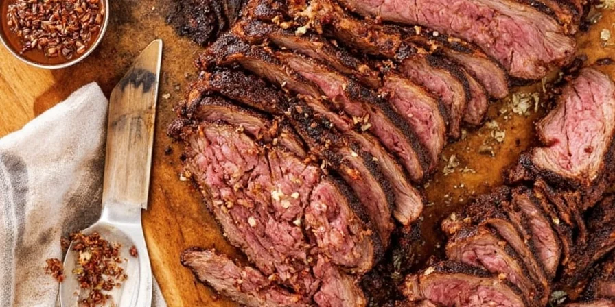 Plated brisket with side dishes