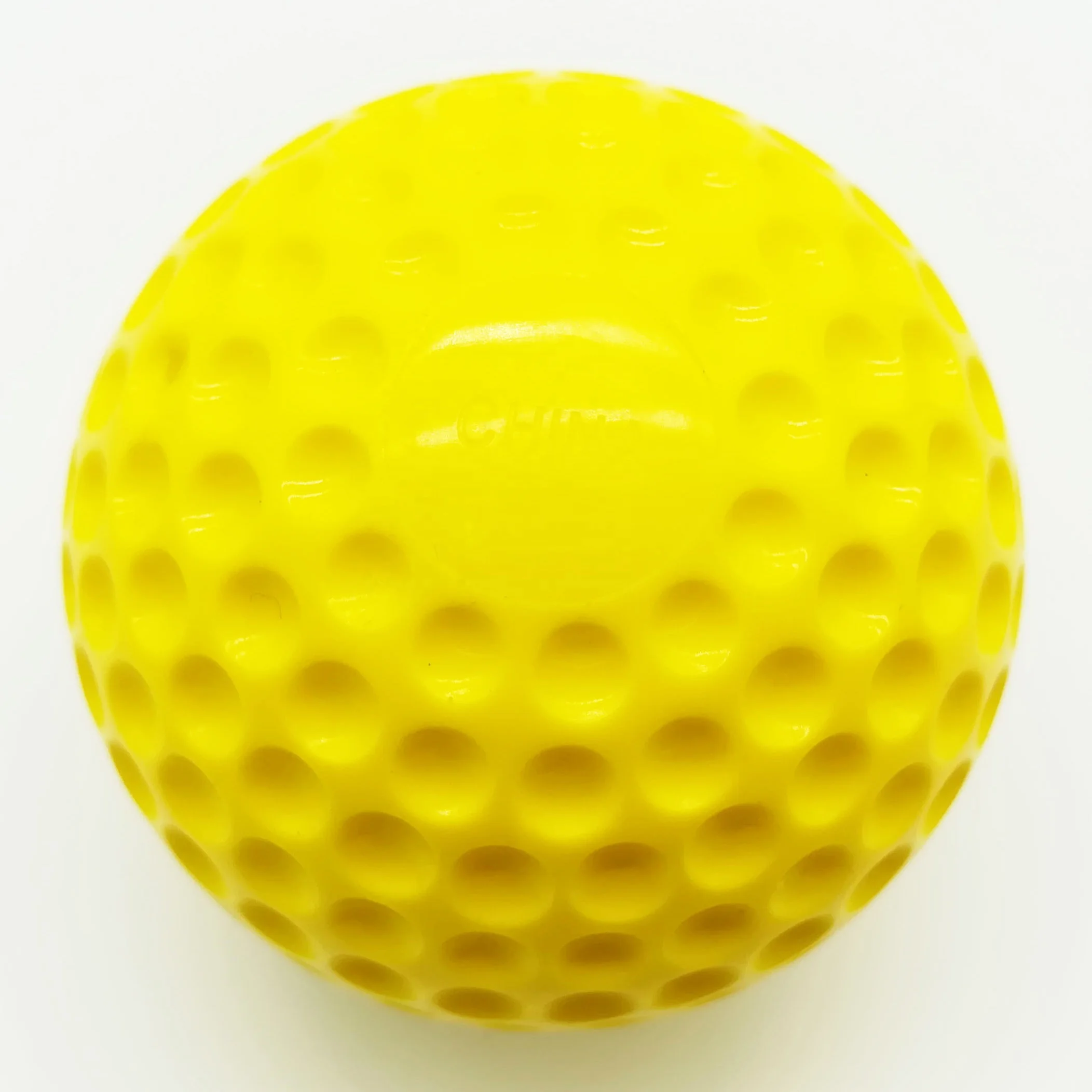 

9 inch yellow practice PU extra hard dimple baseball, Yellow or green