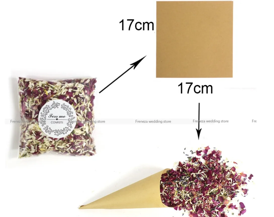 Natural Wedding Confetti Dried Flower Petals Biodegradable Rose Petal