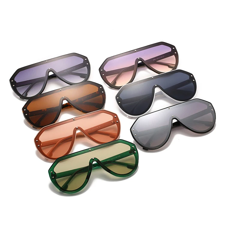 

2020 new one piece Sunglasses Fashionable sunglasses Personality trend beat sunshade mirror