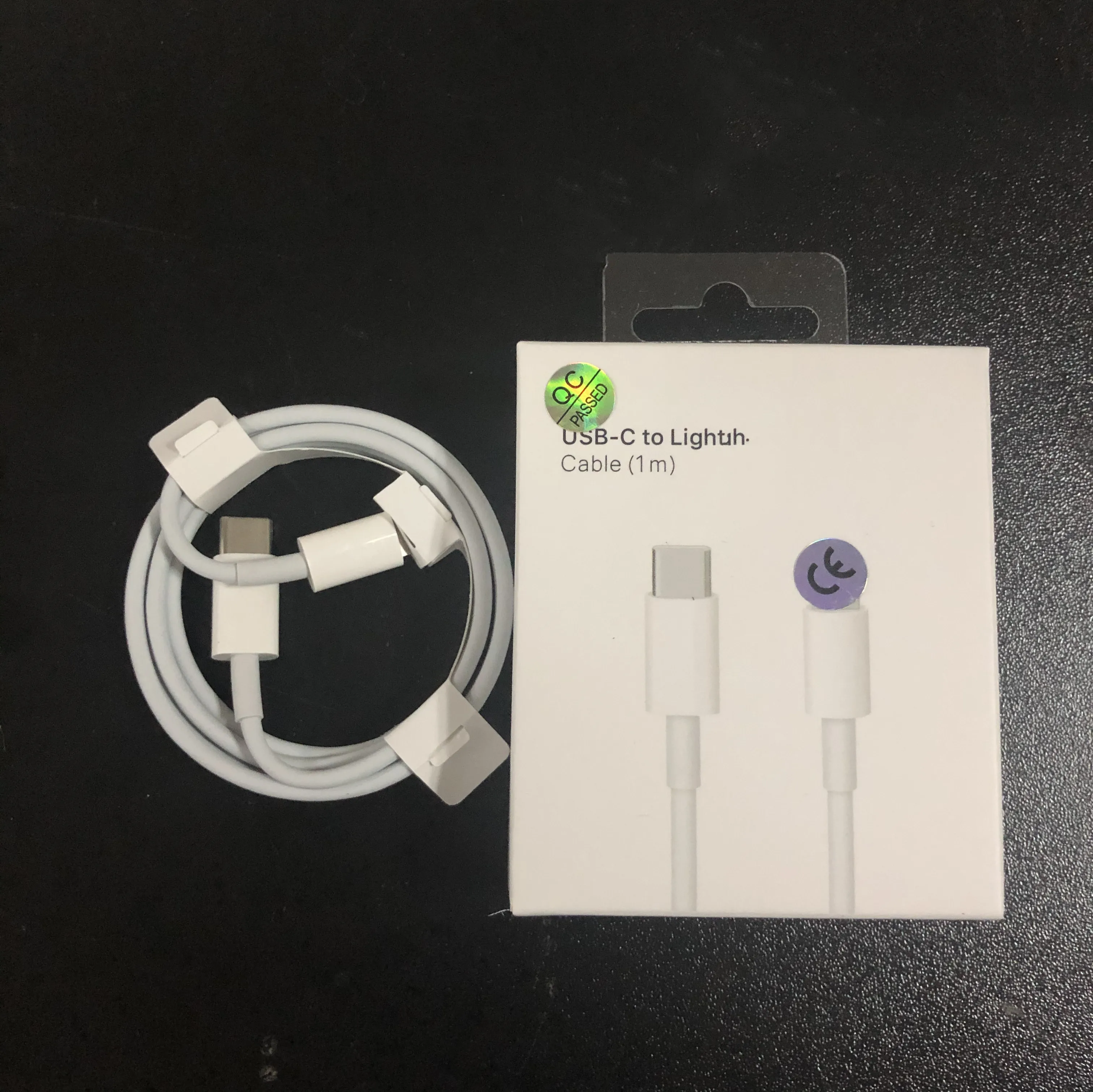 

Original 18W PD fast charging cable usb-c to 8pin charging data cable type-C PD cable for iPhone 11 12 pro max XS, White