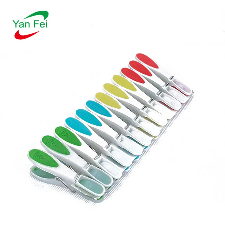 

Manufacture Big Discount Soft Rubber Clothes Clips Laundry Clothespins With Spring Clips Plastic Clothes pins, Yellow,red,green,blue
