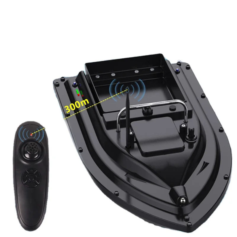 

Fish Finder Fishing Bait Boat New Space 500M Remote control Long Battery Color Double Design, Black