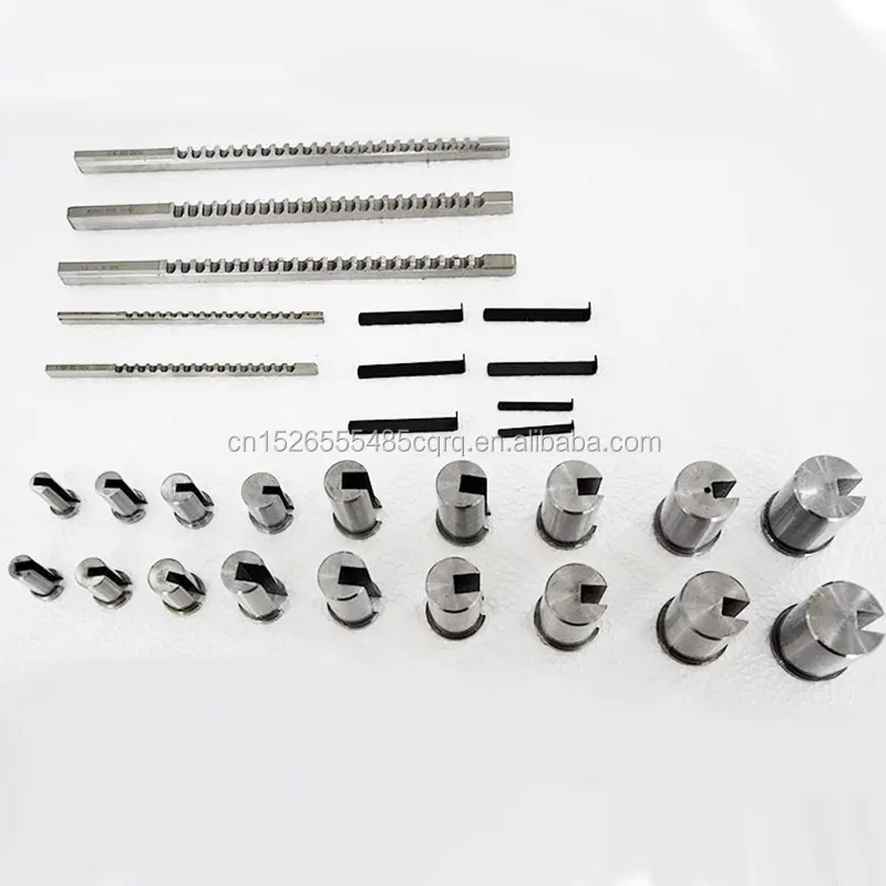 
30pcs Inch Sized HSS Groove keyway broach broaches set key broaching tools tool 5pcs 1/2'-1-1/2'18pcs Bushings 7pcs Shims 