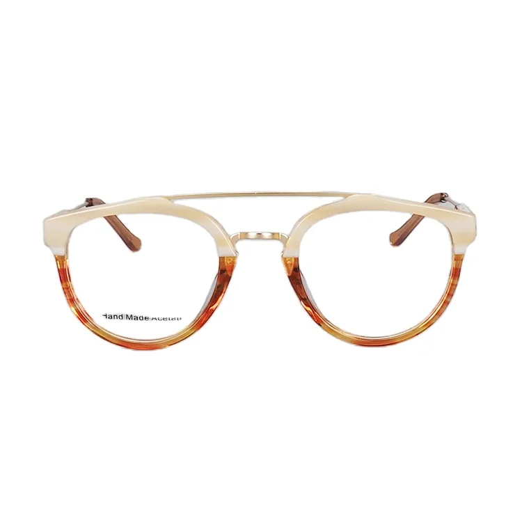 

SUNNY 2021 new Fashion French eyeglasses Round double bridge prescription glasses eye frames optical acetate eyewear glasses