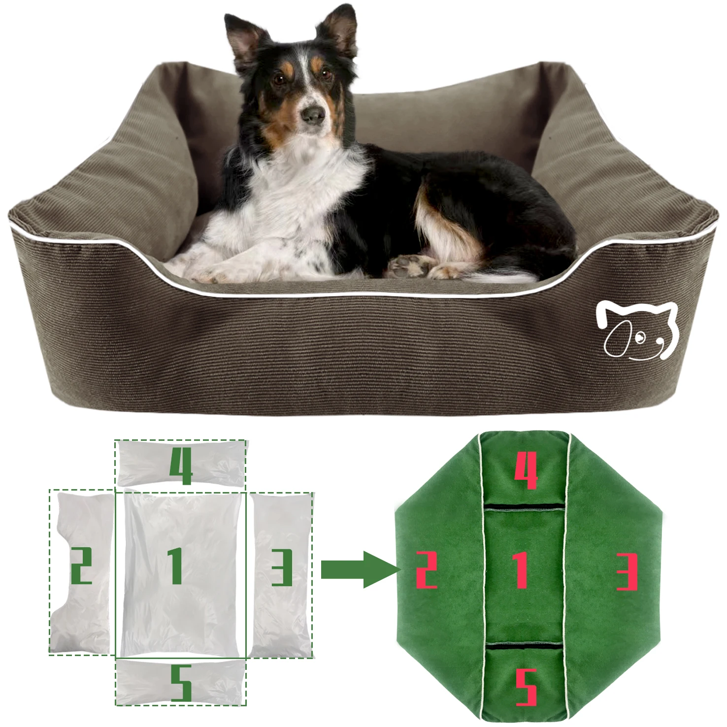 

Soft Warm Dog Bed Customization Luxury Dog Bed Pet Accessories for Small Animals Removable Cover of Dog Bed