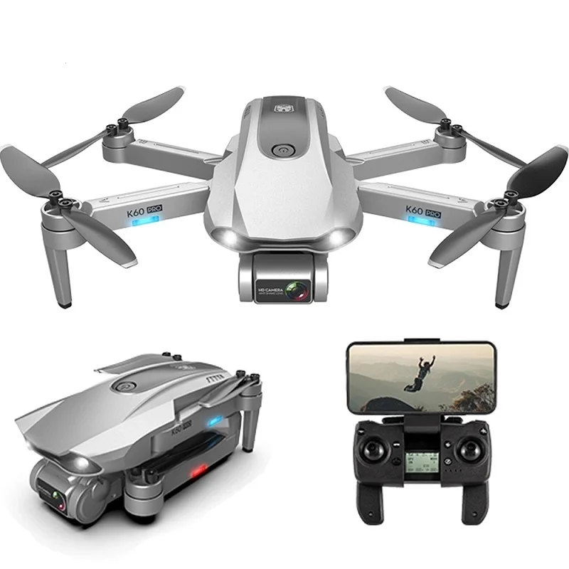 

K60 PRO Drone 6K 5G GPS Brushless Motor Remote Controlled Drone 30 Minutes Flight Time Folding Drone K60