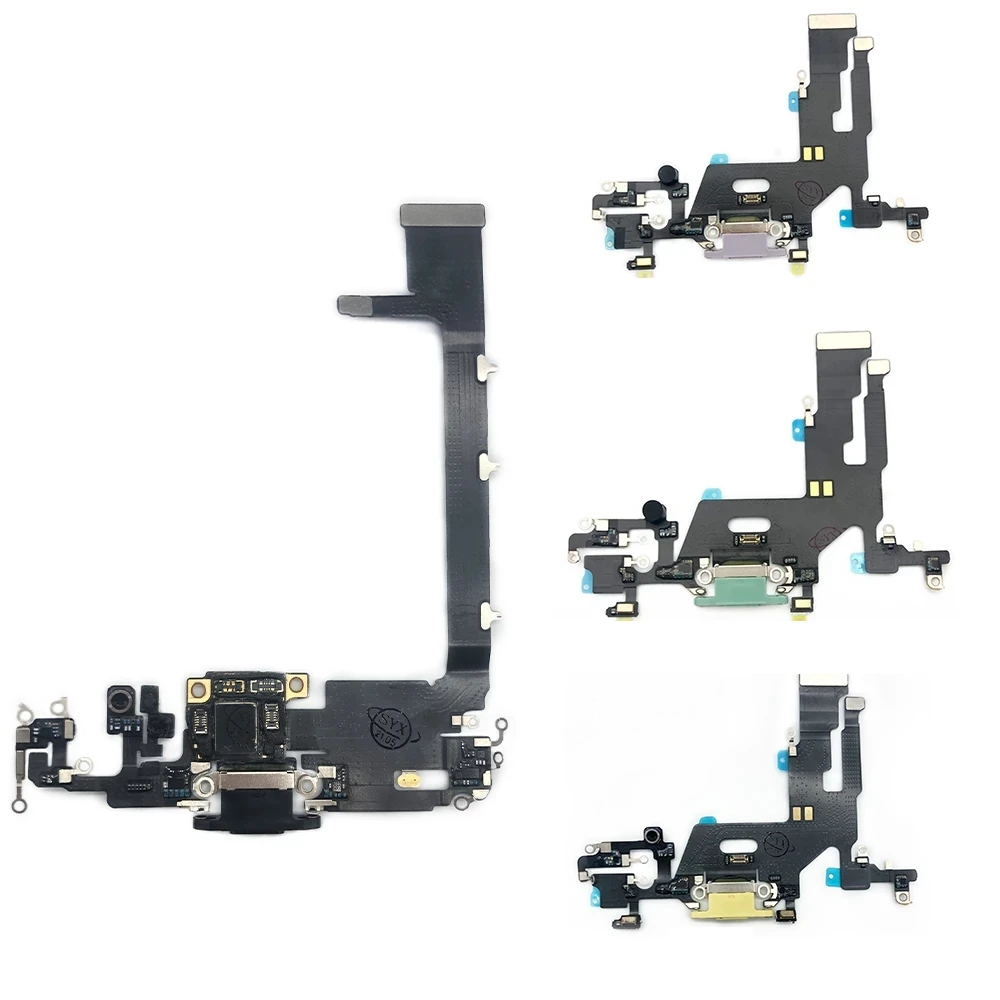 

Original Mobile Phone Parts Replacement Charging Flex Cable For iPhone 6G 7G 8P X XS XR 11 12 13 PRO MAX, Gold black white