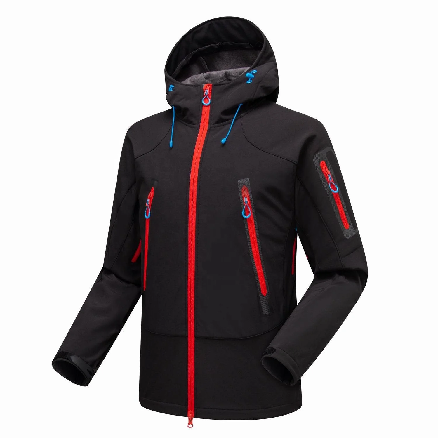 

Custom Big Zip Pockets Waterproof Breathable Hiking Mens Outdoor Coat Outdoor Windbreaker Trekking Jacket Mens Outdoor Jackets