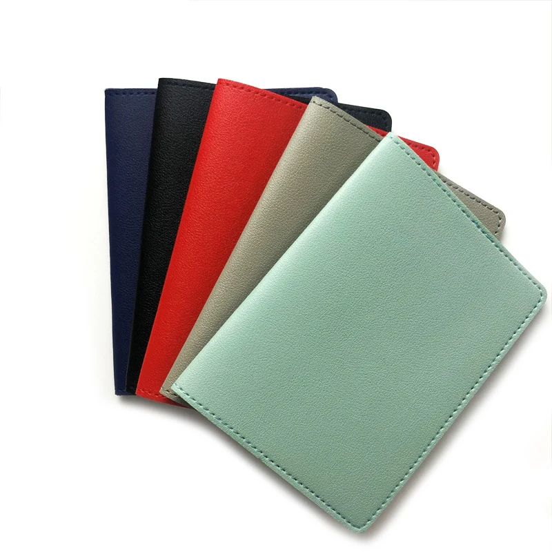 Factory Price Passport Holder 3x4 Inches PU Leather Cards Case Travel Passport Cover Wallet Document Tickets Organizer Case