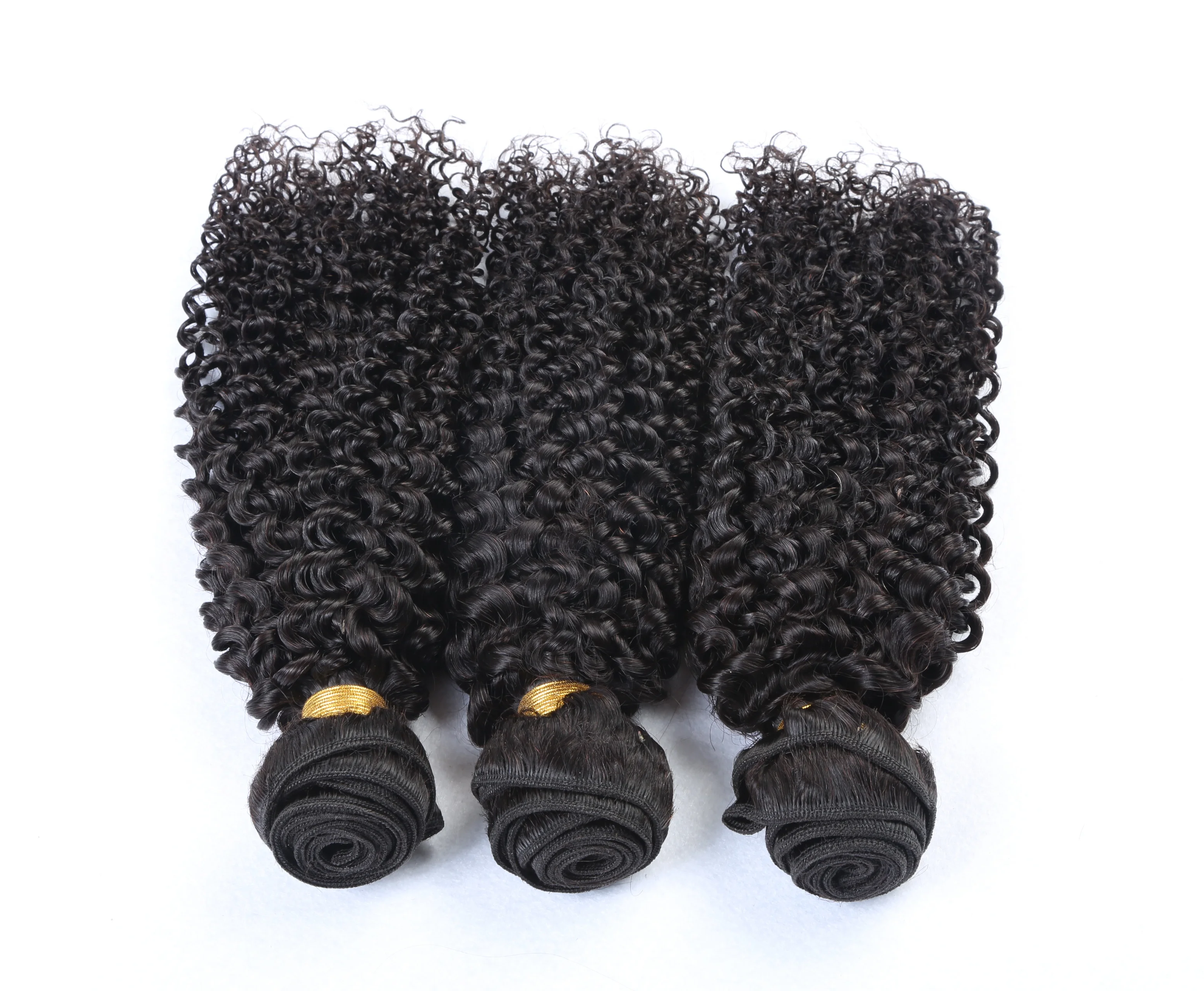 

Afro Kinky Curly Hair Extension Brazilian Hair raw remy virgin cuticle aligned Human Hair Natural Double Weft Weave, Narutal color