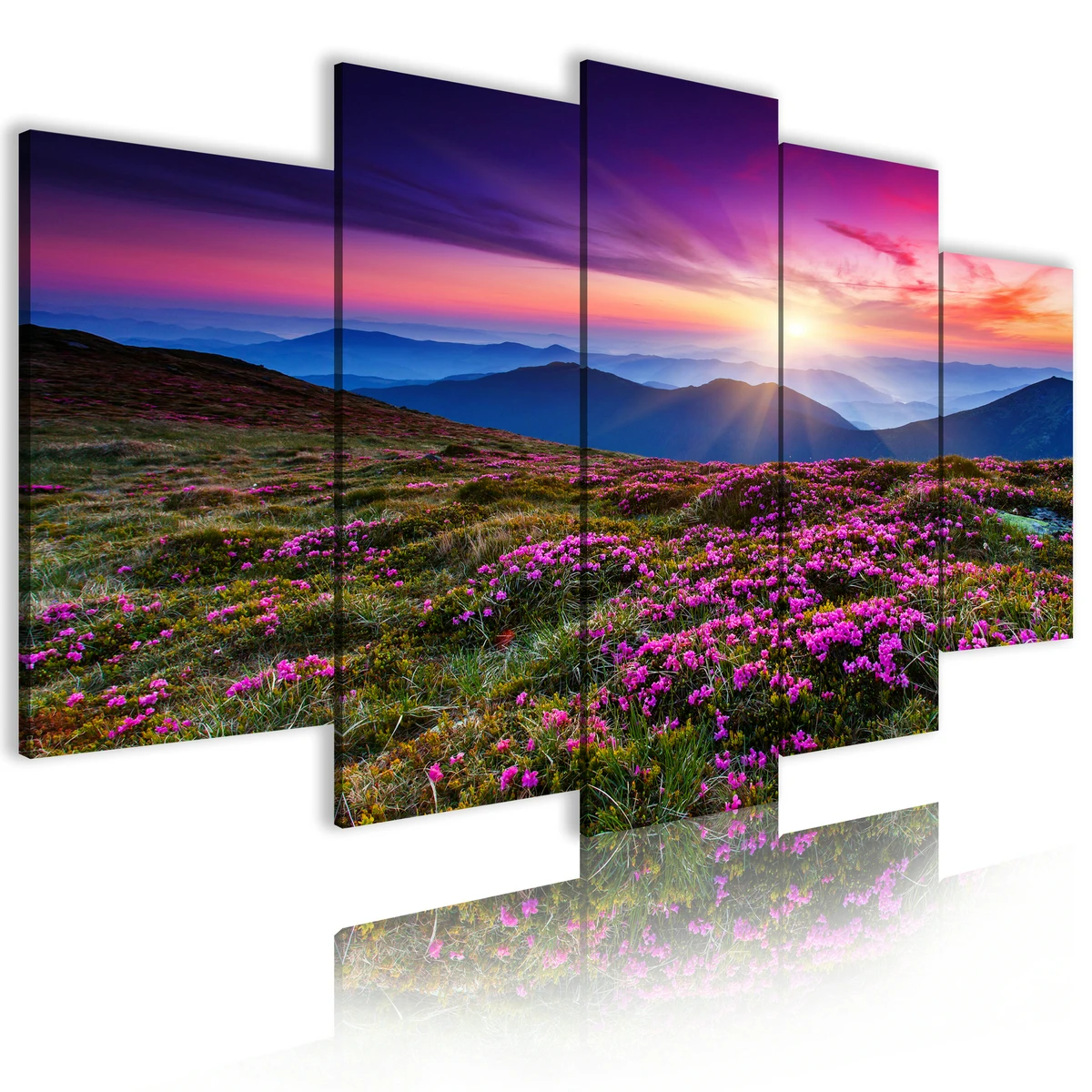 

Oil Painting Art Wall Picture House Poster Printing 5 Panel 3D Decor Living Room Machine Canvas Print