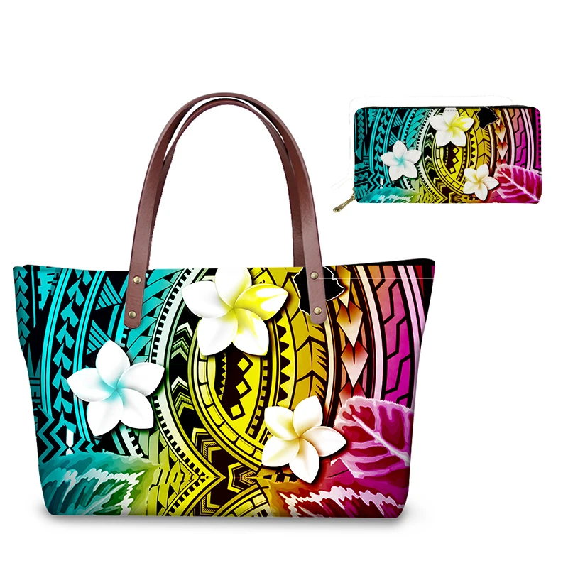 

Polynesian Tattoo Pattern Print On Demand Custom Women Shoulder Bags Casual Tote Bag Manufacturer 2021 Purses And Handbags, Customizable