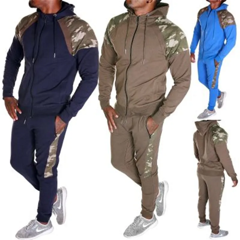 

Fashion trend new youth plus size European style casual sports suit men