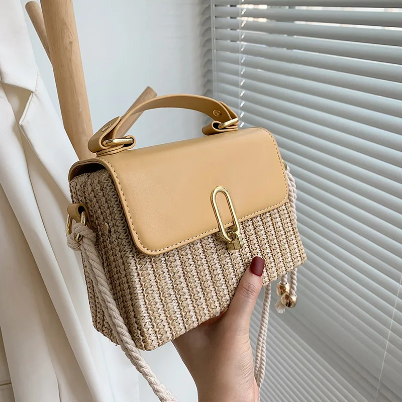 

Female Bag Fashion One-shoulder Messenger Bag Popular Woven