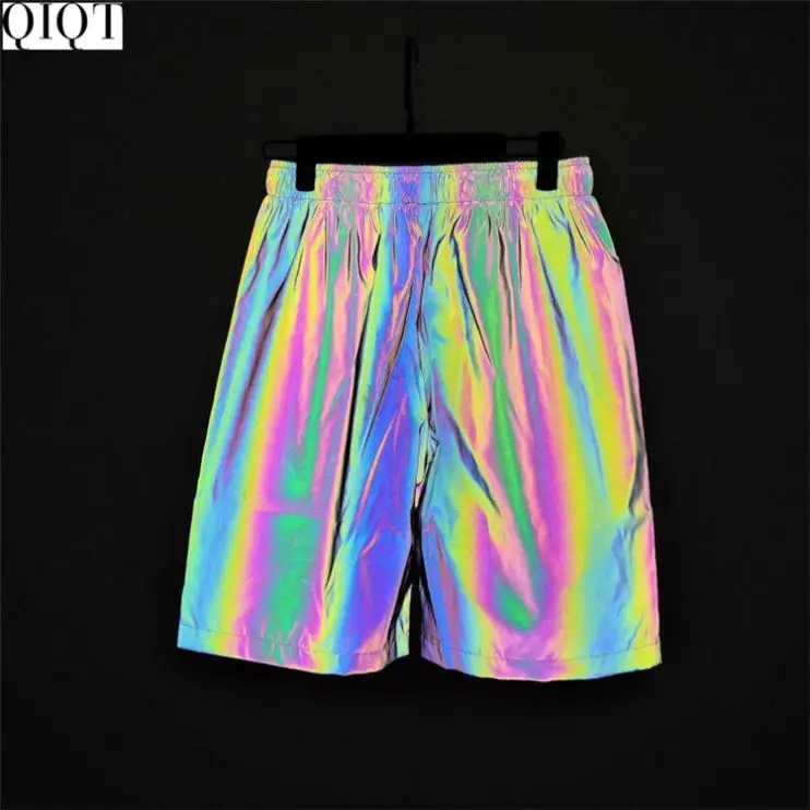 

Fashion 2021 Colorful Reflective Shorts High Quality Sweatpants Custom Sweatpants Wholesale Sweatpants