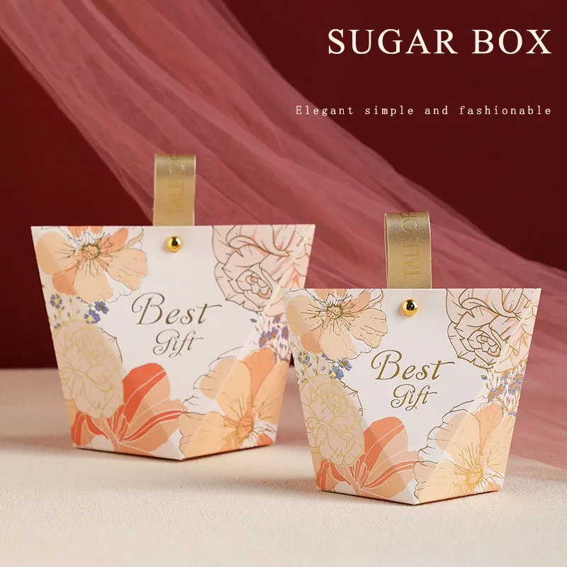 

Custom Small Luxury Gift Box Packaging Wedding Paper Candy Box Folding Wedding Favors Candy Box