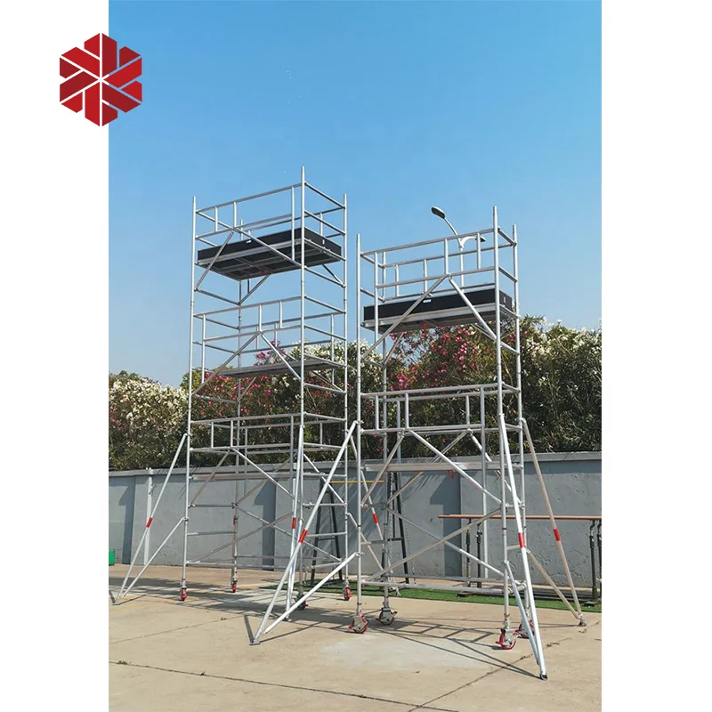 Tower Scaffolding Complete System 40 Meters High 4 Legged Type Of