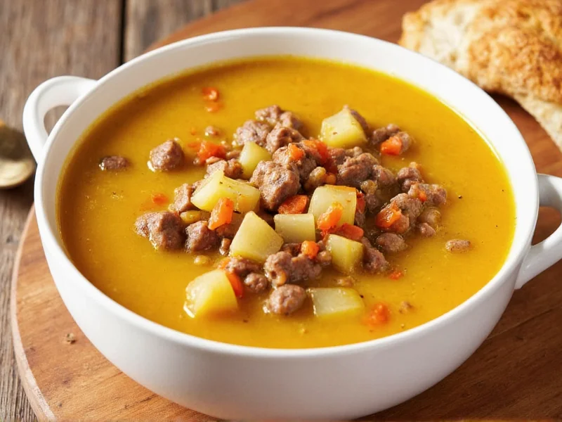Easy Hamburger Potato Soup Recipe: Creamy & Comforting