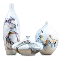 

Wholesale decorative ceramic white design vase for home