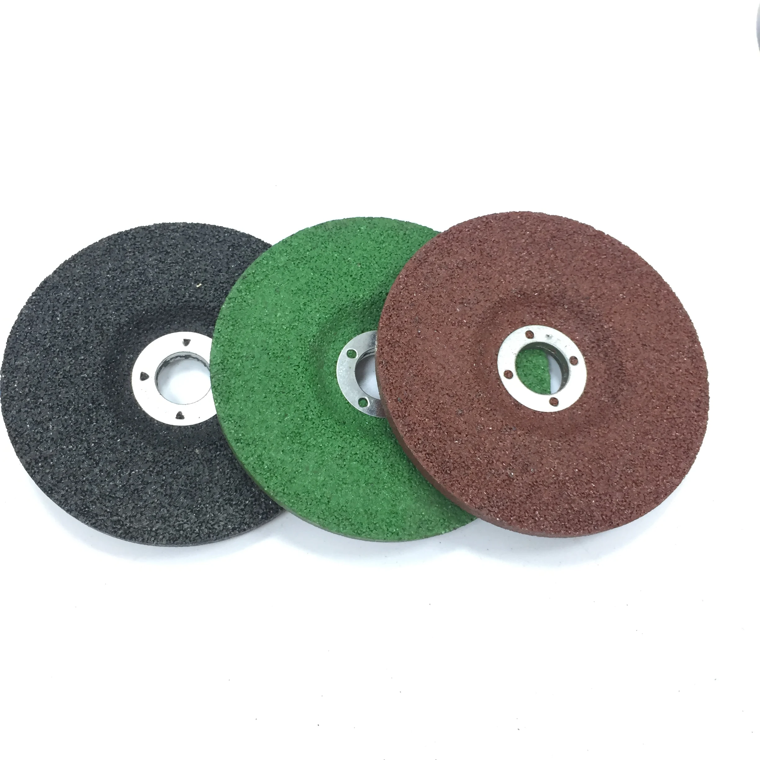 

RTS 4inch 7inchx6x16mm aluminium oxide resin high quality porosity mini bevel edge angle inox grinding wheel disc price, Black green red