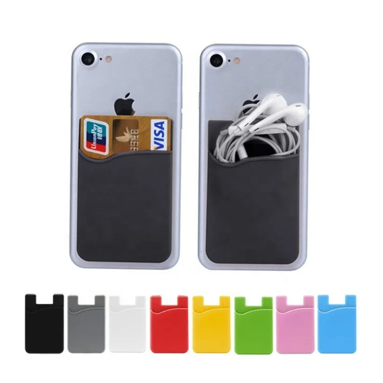 

Custom logo adhesive 3m sticky mobile phone cellphone silicone card holder paypal accept, Welcome your customized color