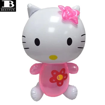 Pvc Inflatable Hello Kitty Doll Plastic Blow Up Cartoon Figure Balloon ...