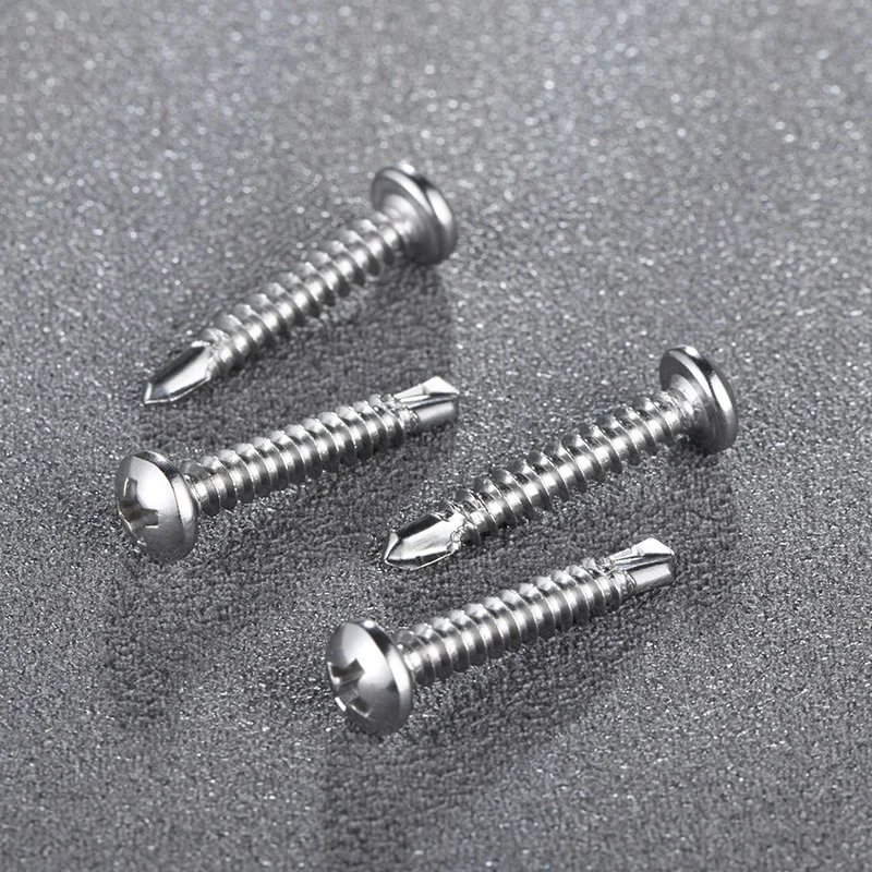 
Screws Stainless Steel 410 Pan Head Self-drilling 
