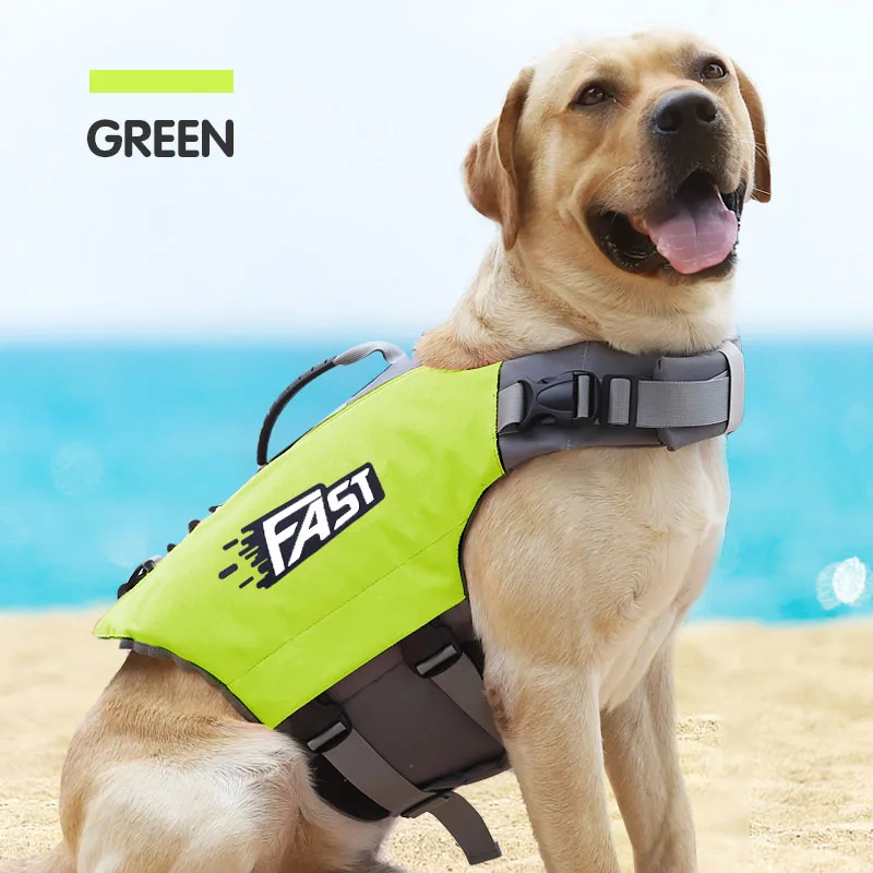

Large Breathable Soft Dog Harness Vest Dog Handle Protective Life Jacket for Swimming