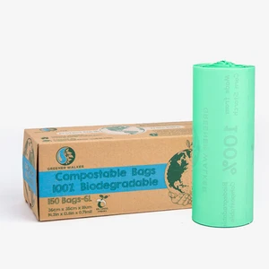 Image of Biodegradable Pet Doggy Poo Bags Corn Starch Bio Degradable Plastic Dog Poop Hospital Zero Waste Trash Bag
