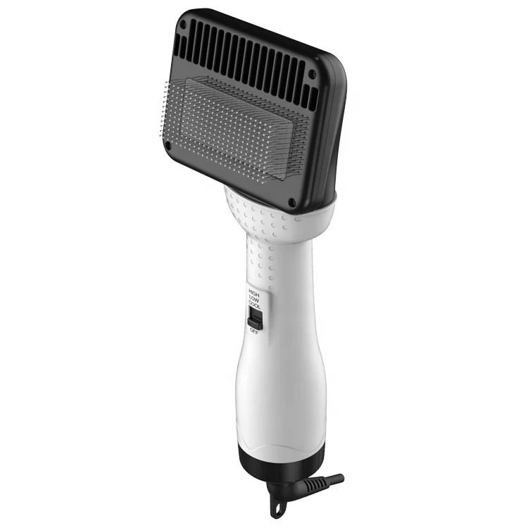 

2-In-1 Portable Dog Dryer Dog Hair Dryer And Comb Brush Pet Grooming Tools 3 Speed Cat Hair Comb Dog Dryer Fan Low Noise, White/yellow