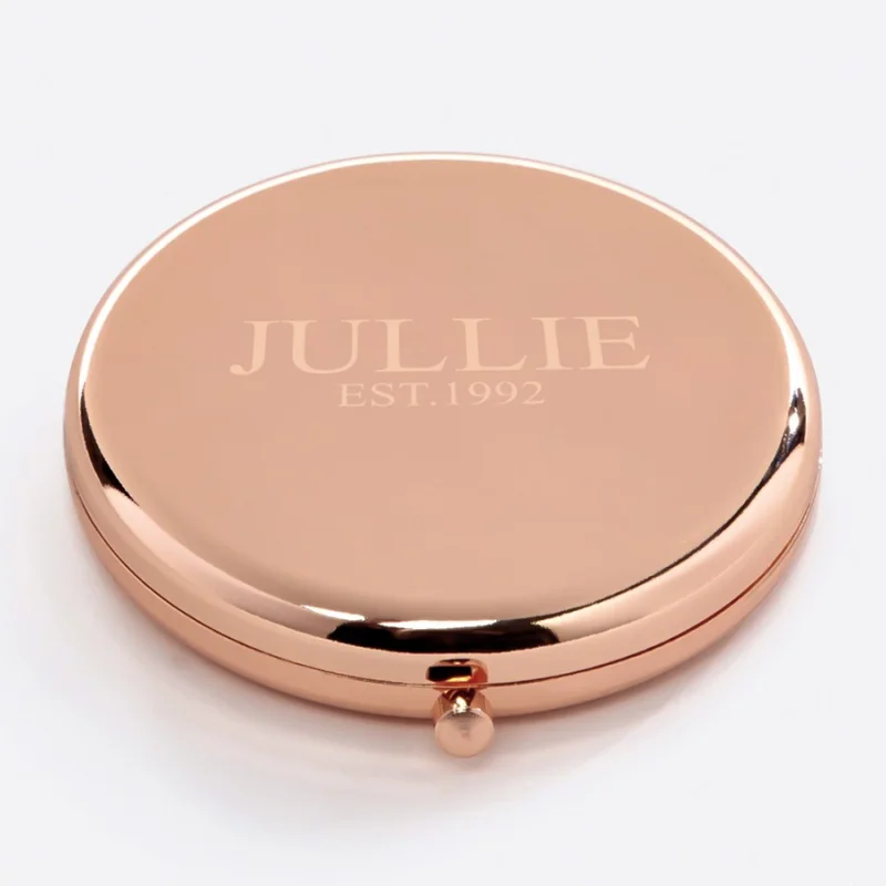 

Custom silver rose gold pocket mirror metal makeup mirror with logo, Silver,gold,rose gold