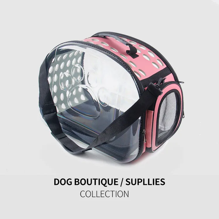 

Fashionable New Pet Supplies Transparent Pet Bag Breathable Warm Dog Convenient Carrier Bag, Picture shows