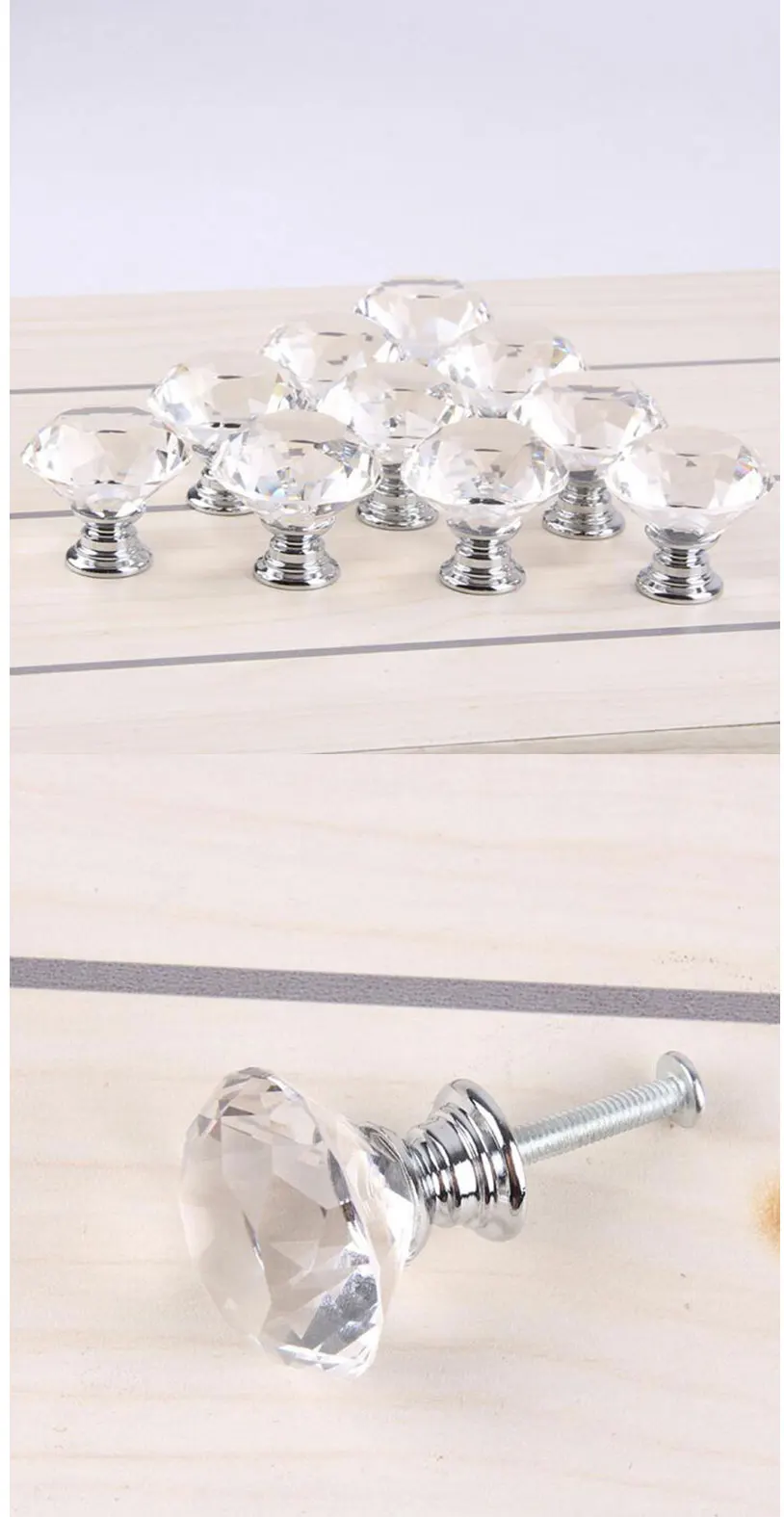 crystal handle knobs