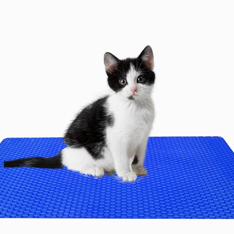 

PVC Waterproof Pretty Litter Box Trapper Mat Soft Durable Comfort Trapping Cat Litter Box Mat, Customized color