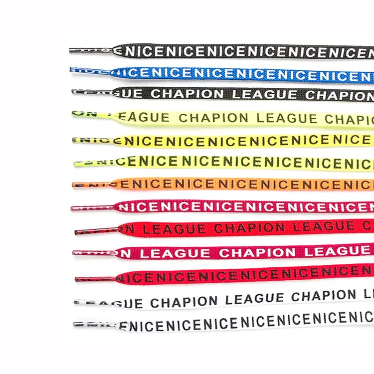 Shoelace Maker Manufacturing Easy Polyester Shoe Laces Printed Custom