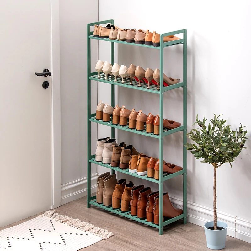 
Modern Shoe Rack Online with Handles For Shoes Organized Entryway Bamboo 6 Tiers Shoe Racks for Store 