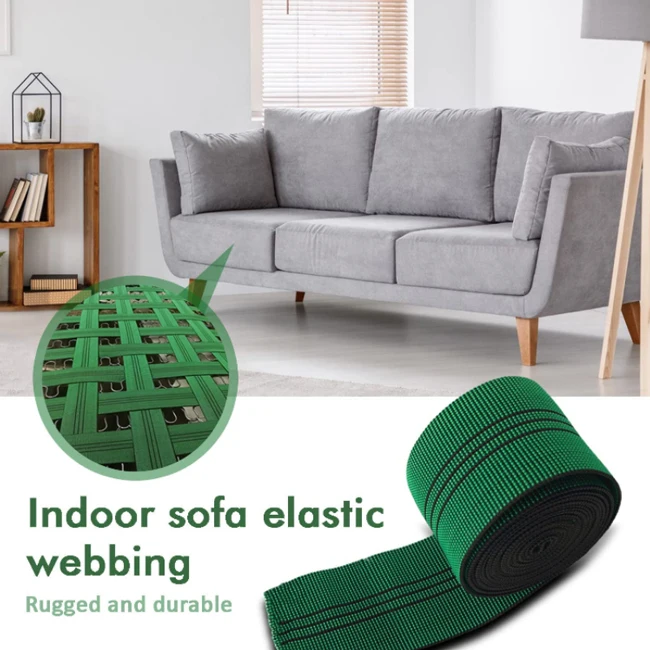 

17.001 Webbing Elastic Stretch Latex Band Sofa Elastic Webbing Furniture Repair DIY Upholstery Elastic Rubber Tape for Sofa
