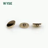 button manufacture custom glitter & gold shank Metal button for denim , coat