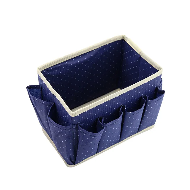 

Cute Dots Desktop Organizer Makeup Storage Boxes Bins Non-woven Wash Accessories Boxes